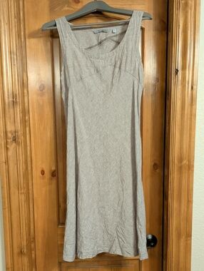 Horny Toad Sleeveless Midi Dress in Light Taupe